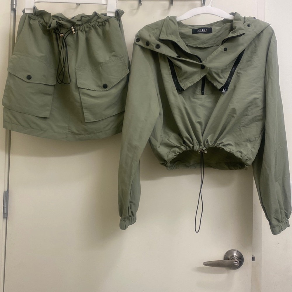 Akira matching skirt set
